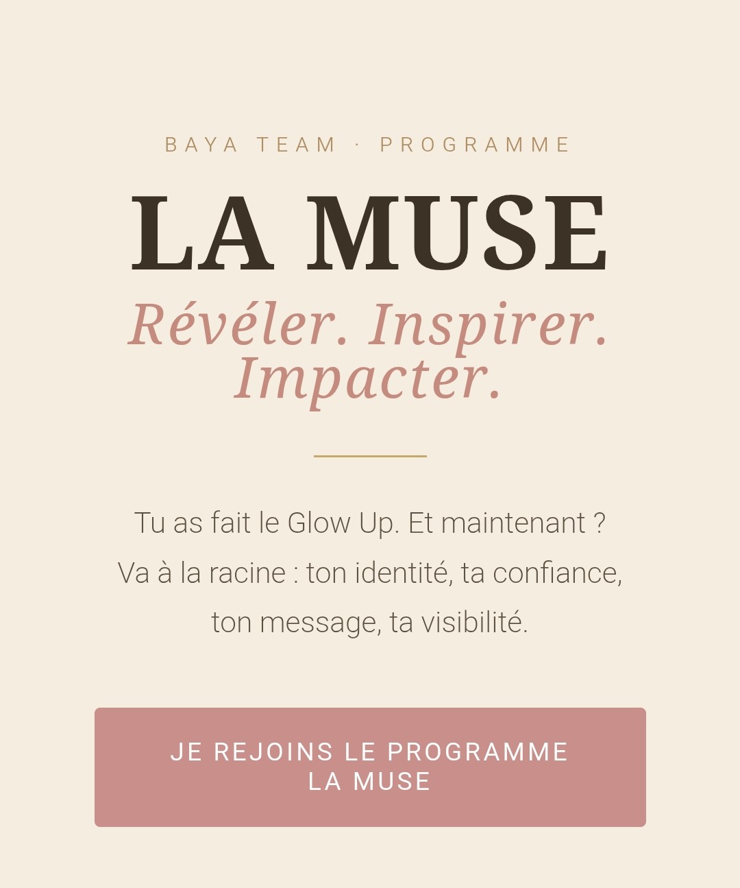 Ouverture du programme DIGITAL  La Muse par Baya Team et Cyrinne Siréjol, dédié à la creation de contenus  , l'identité, la visibilité et au rayonnement personnel.